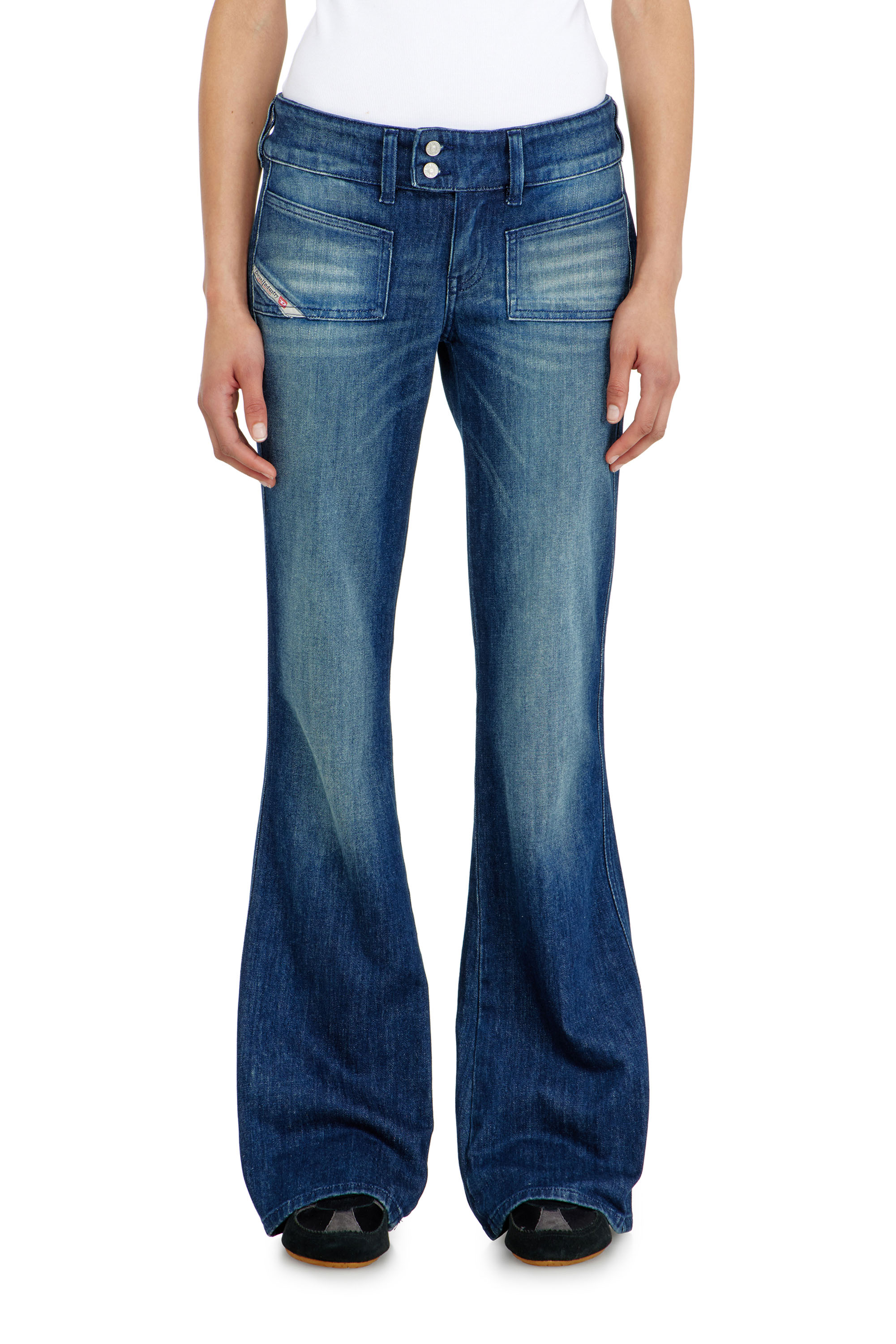 Diesel - Woman's Bootcut Jeans D-Hush 0KBBR, Dark Blue - 4