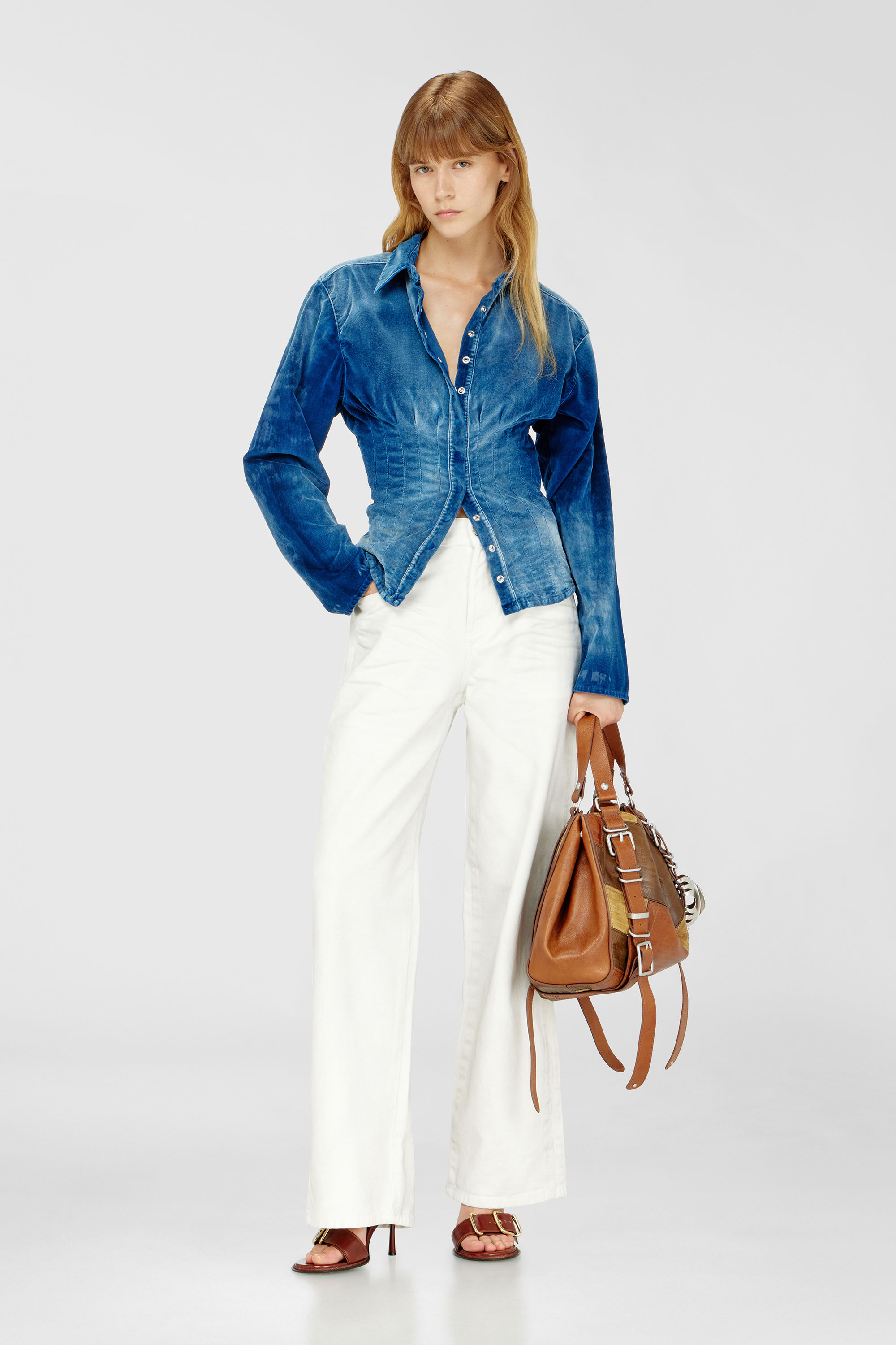 Diesel - Unisex's Relaxed Jeans 1982 D-Hakou 007GG, White - 7