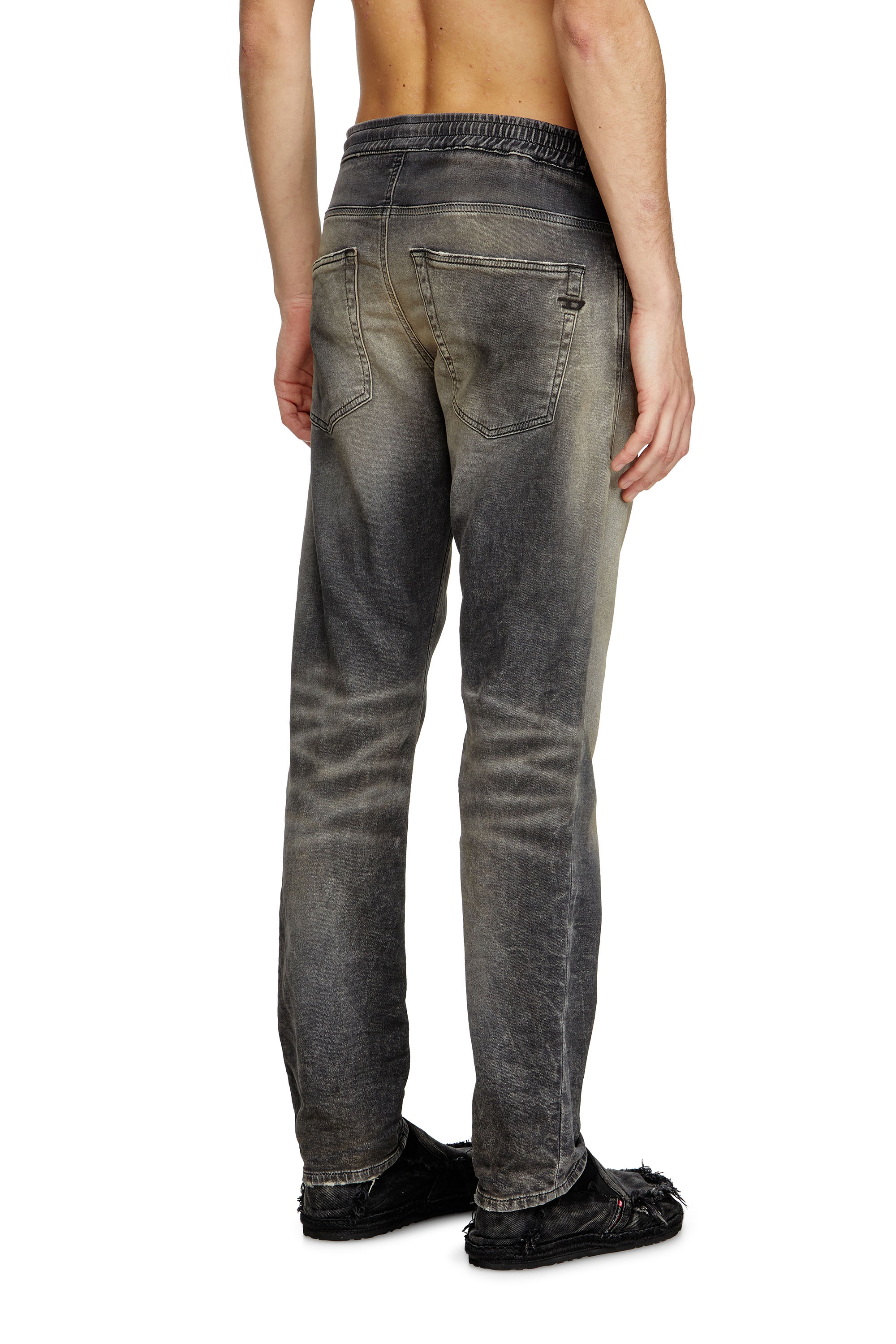 Diesel - Man's Regular 2030 D-Krooley Joggjeans® 068PG, Light Grey - 4