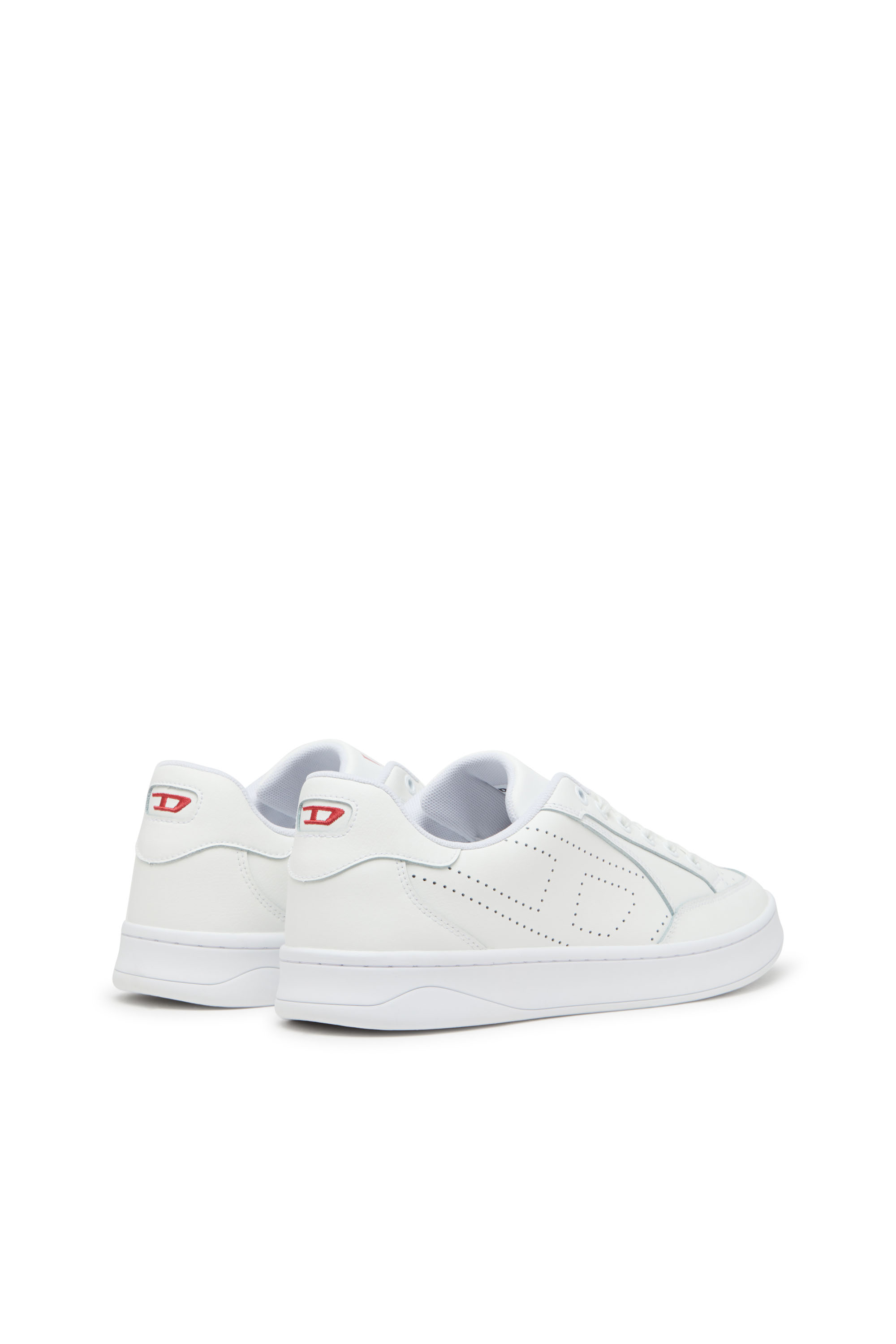 S-DAKOTA LOW W, White Diesel - S-DAKOTA LOW W, Woman's S-Dakota-Leather sneakers with perforated logo in White - 3