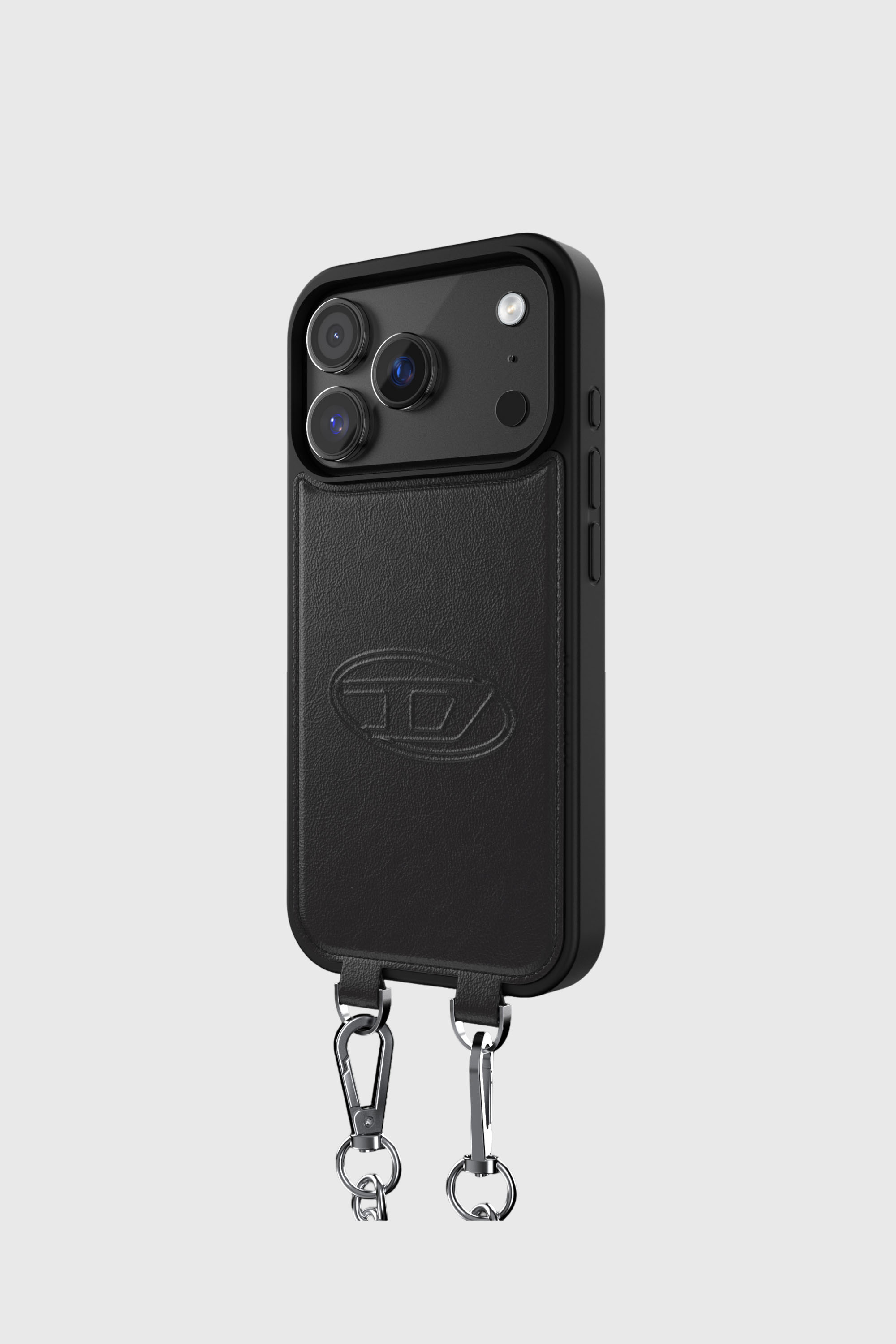 Diesel - 60662 MOULDED CASE, Unisex's Oval D case with wrist strap and MagSafe for iPhone 17 Pro in Black - 4