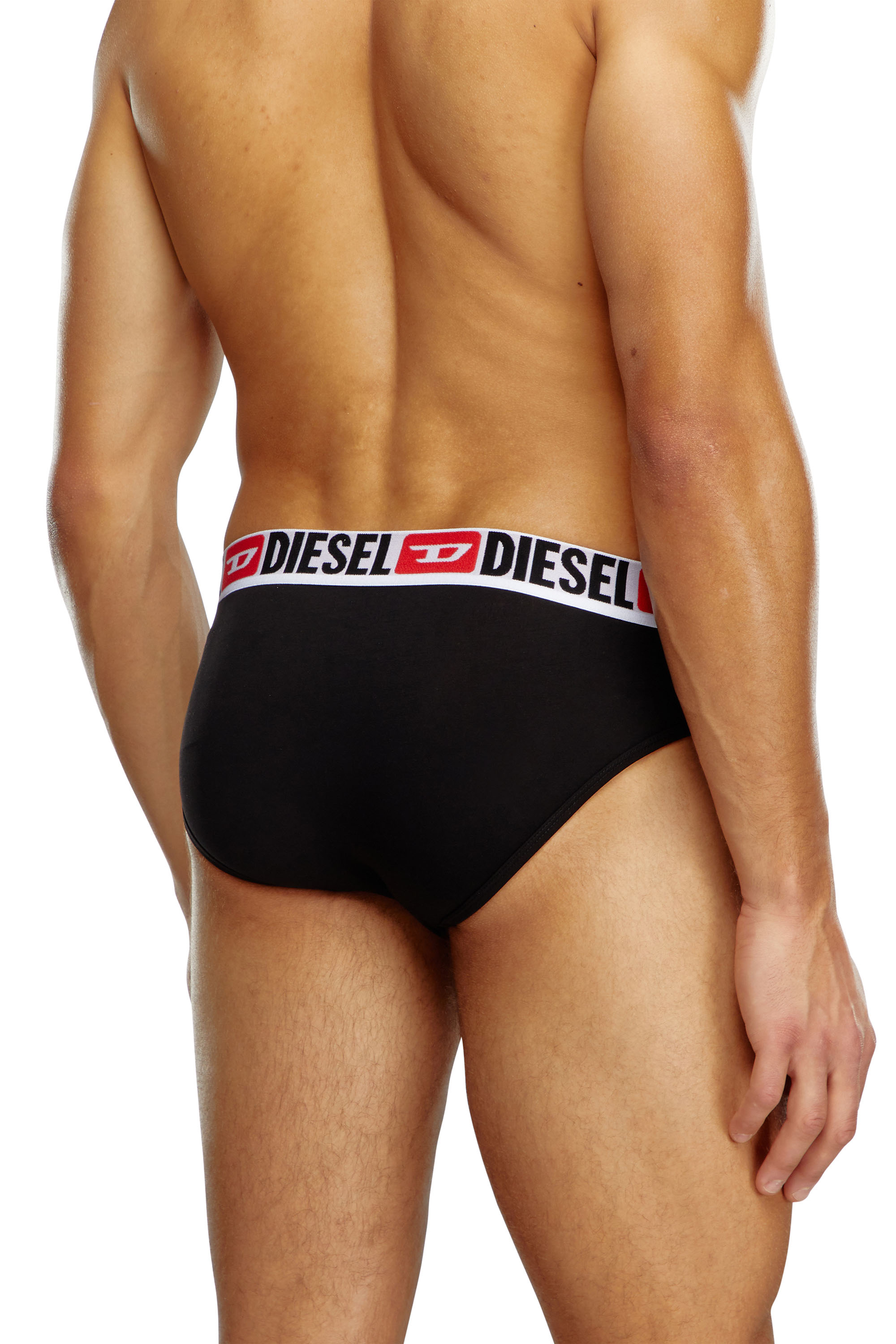 Diesel - UMBR-ANDRETHREEPACK, Man's Three-pack of solid-colour briefs in Black - 3