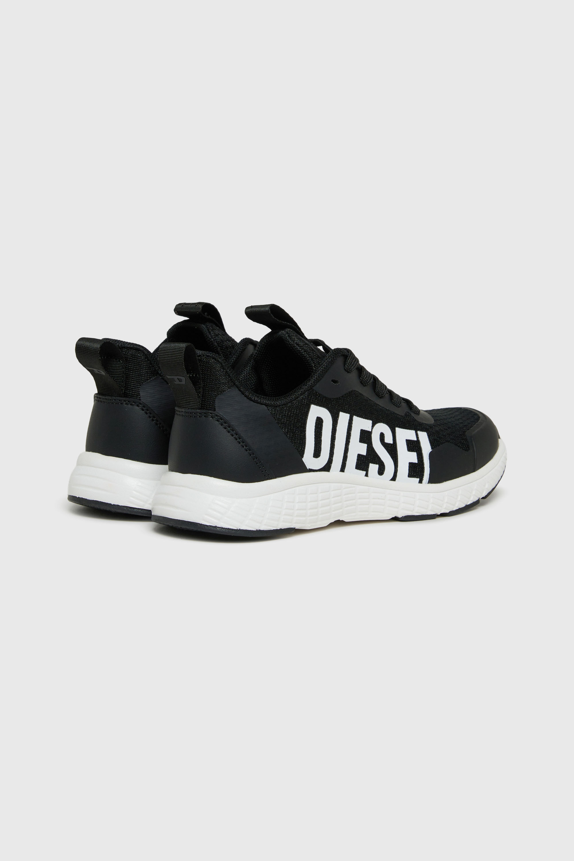 Diesel - S-RUNCOUT, Unisex's S-Runcout - Sneakers with maxi Diesel logo in Black - 3