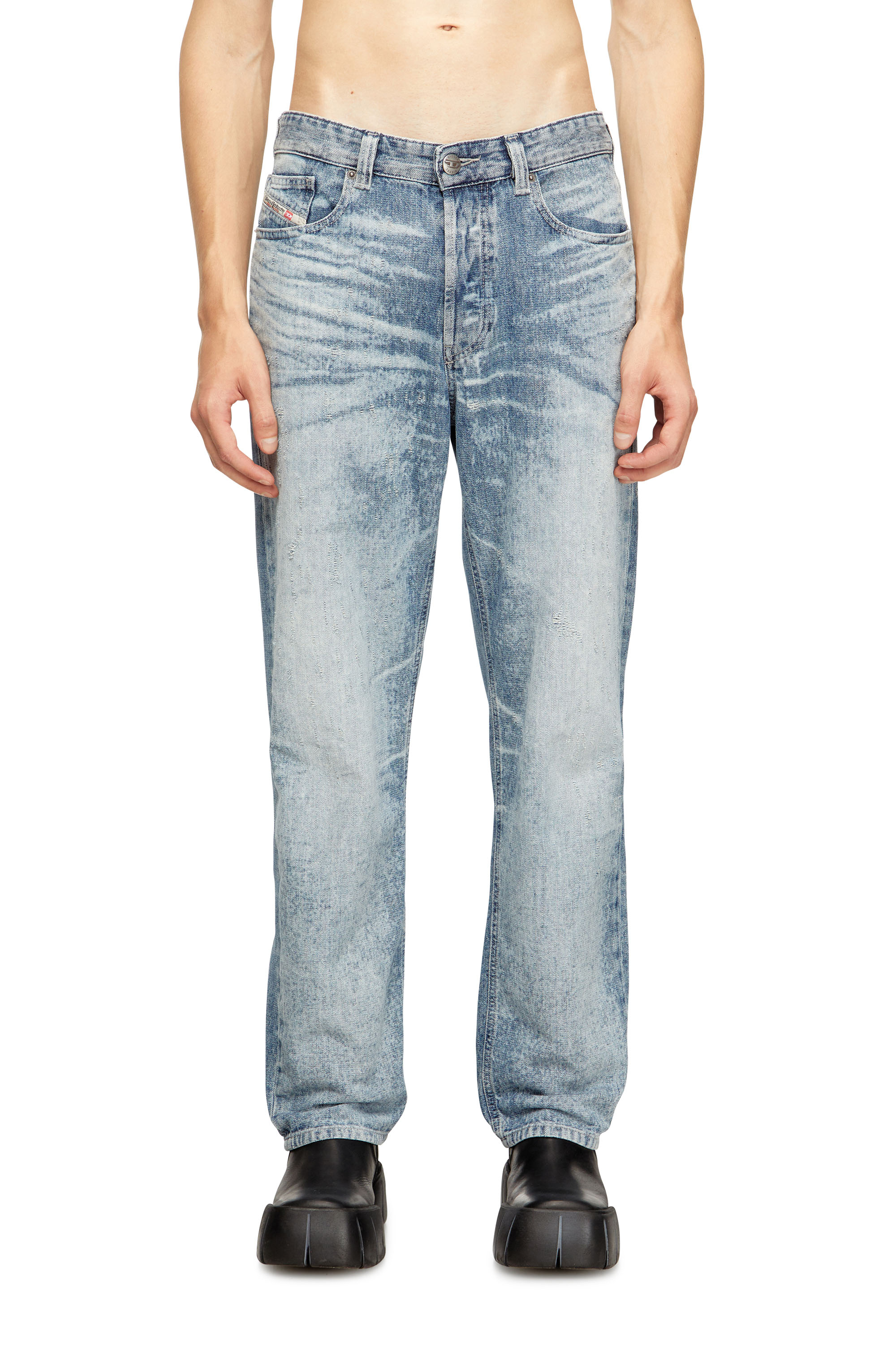 Diesel - Man's Regular Jeans 2024 D-Macs 068TY, Light Blue - 2