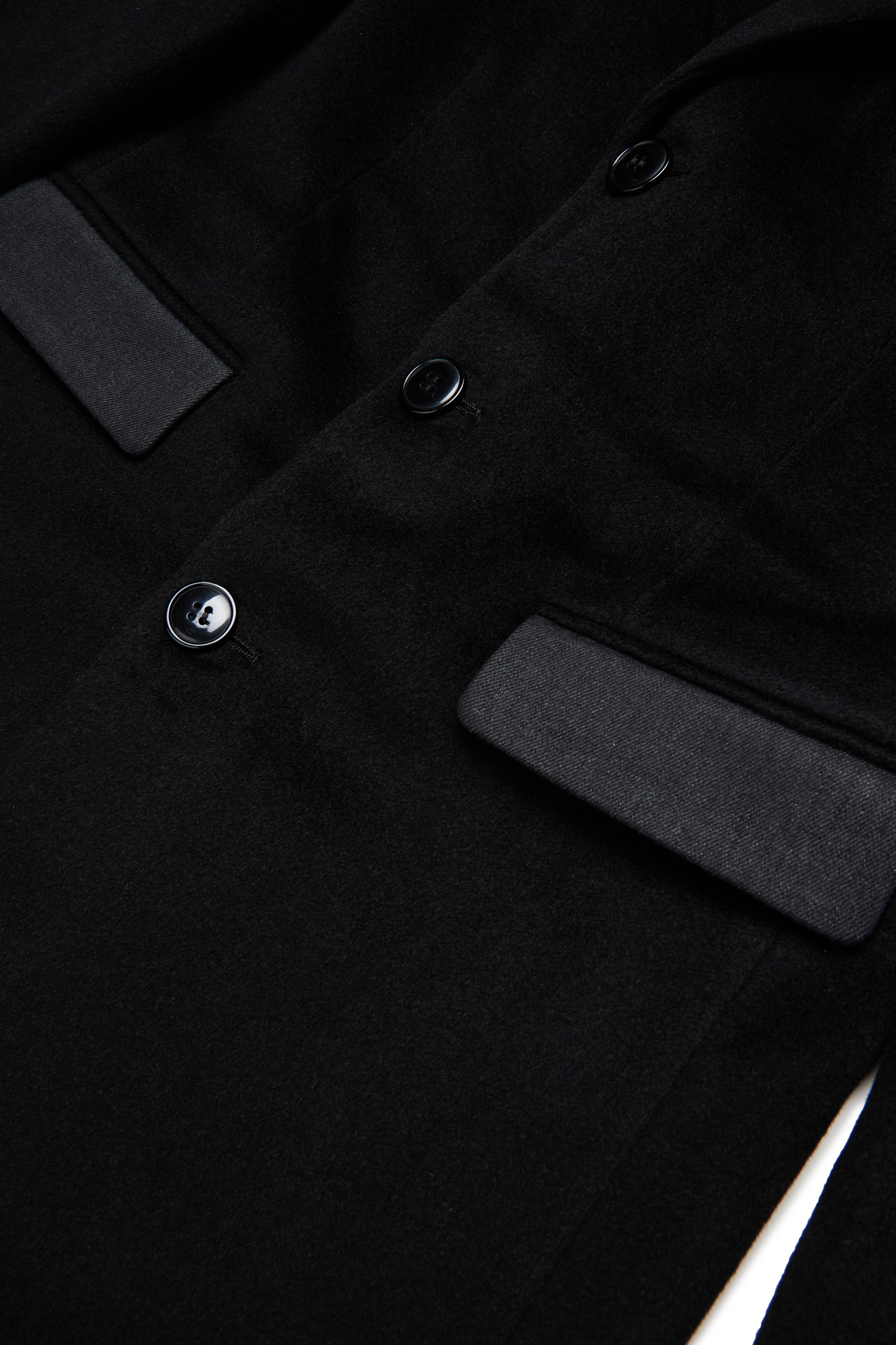 Diesel - JDERRIS, Man's Wool jacket with contrasting details in Black - 4