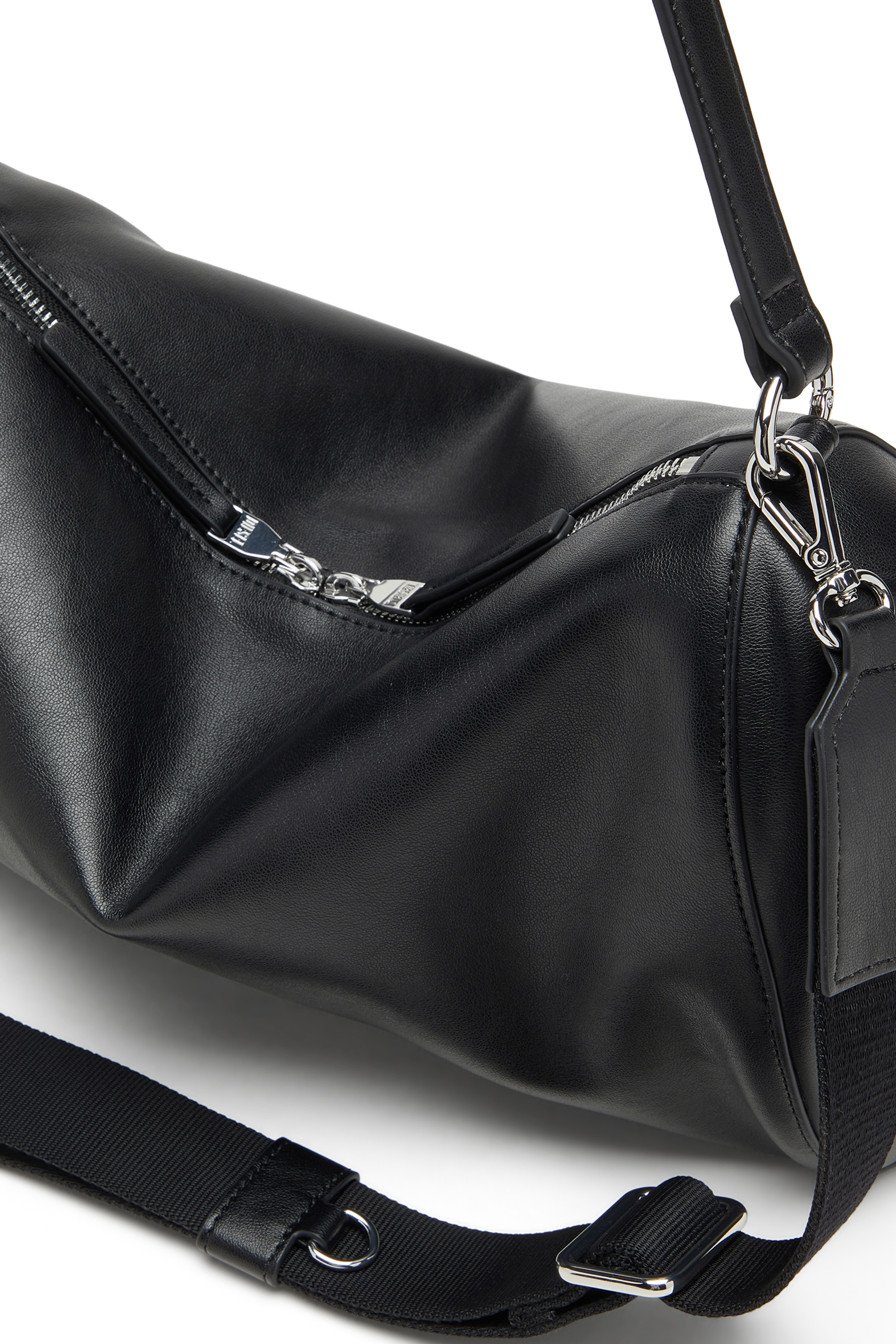 Diesel - LOAD-D SHOULDER BAG X, Unisex's Load-D-Shoulder bag with hard-shell logo sides in Black - 5