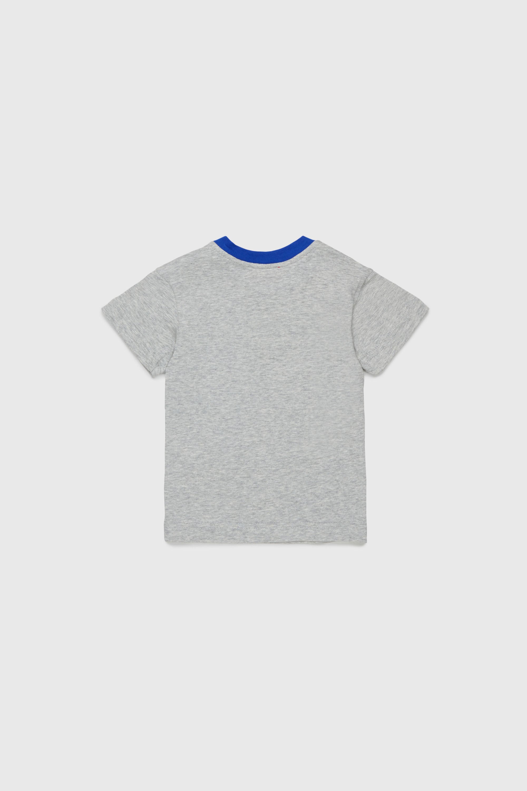 Diesel - TURSIB, Man's Cotton T-shirt with retro logo print in Grey - 2