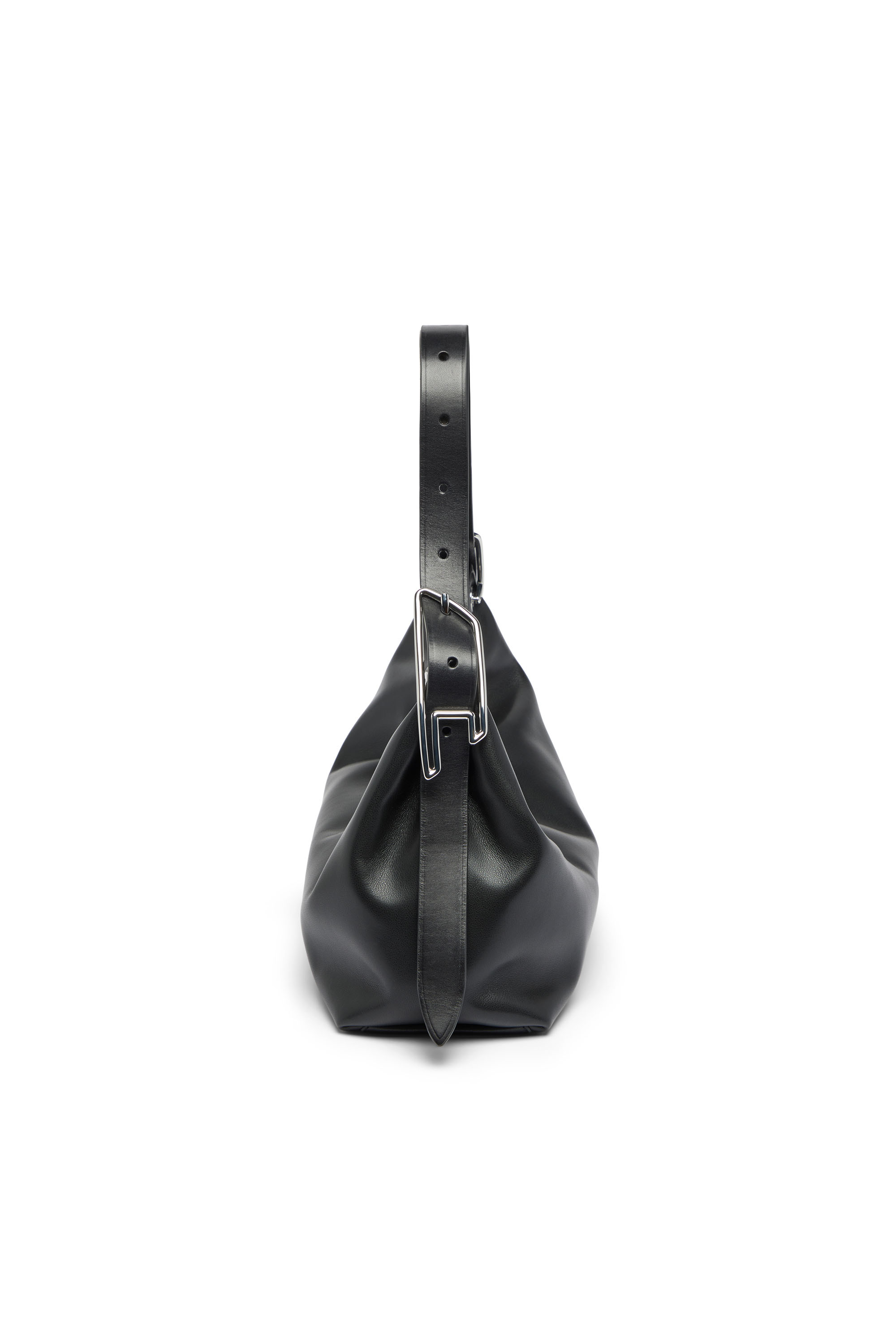 Diesel - D-LINE HOBO S, Woman's D-Line-Leather shoulder bag in Black - 5