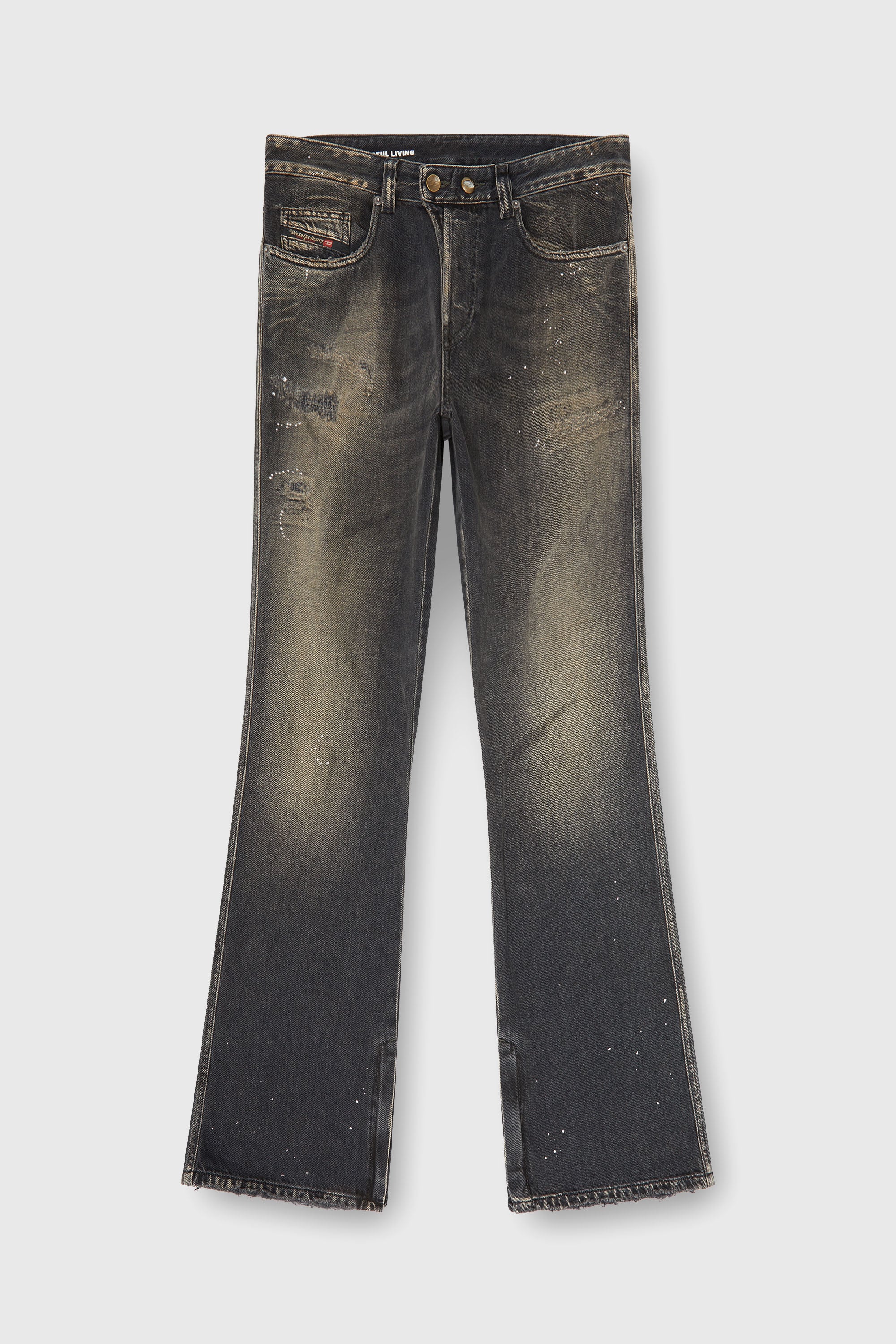 Diesel - Man's Bootcut Jeans 1998 D-Buck 09P64, Black/Dark grey - 6