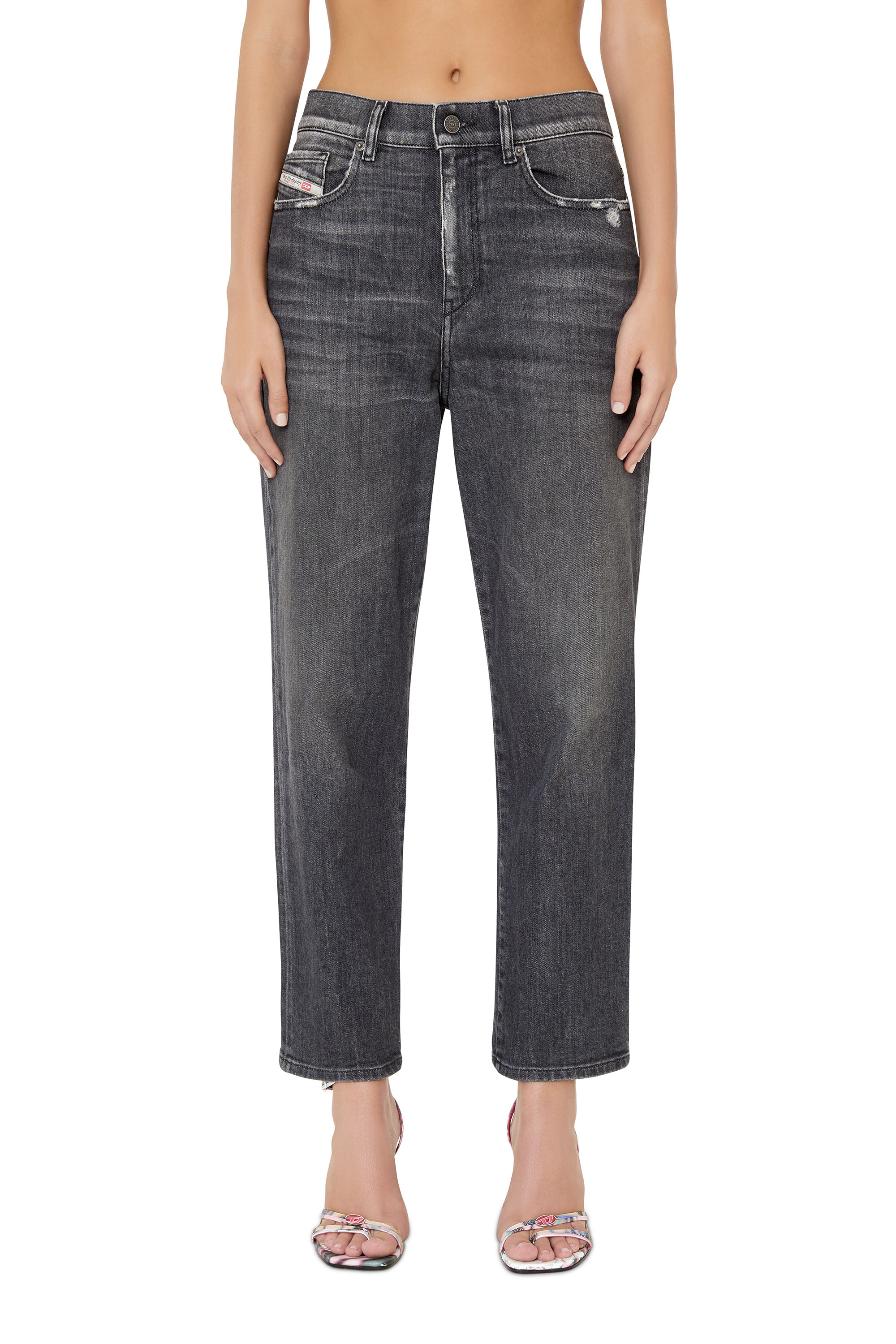 Diesel - 2016 D-Air 09E46 Boyfriend Jeans, Black/Dark grey - Image 1