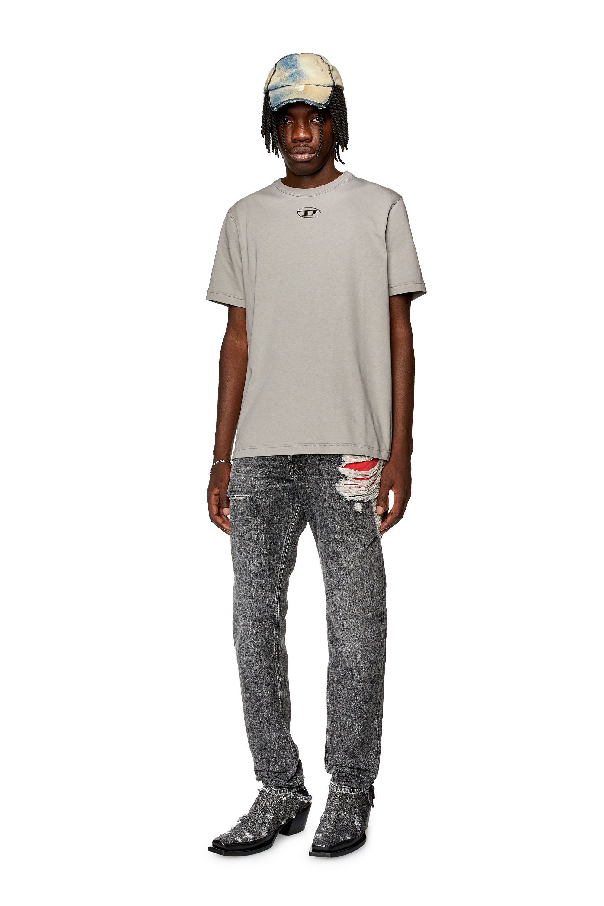 Diesel - T-JUST-OD, Light Grey - Image 2