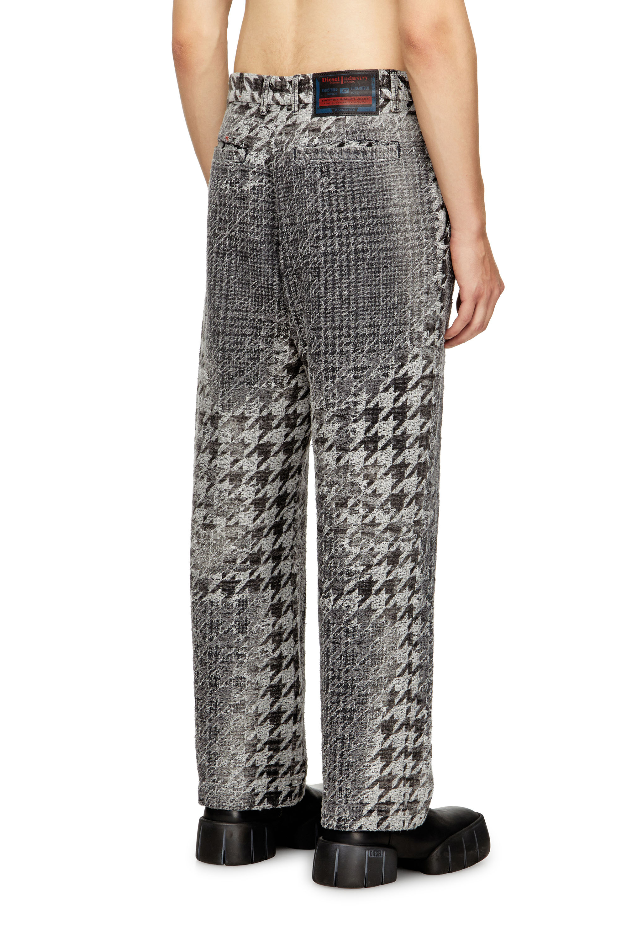 Regular Jeans D-Eber 0CEBN, Black/Dark grey Diesel - Man's Regular Jeans D-Eber 0CEBN, Black/Dark grey - 4