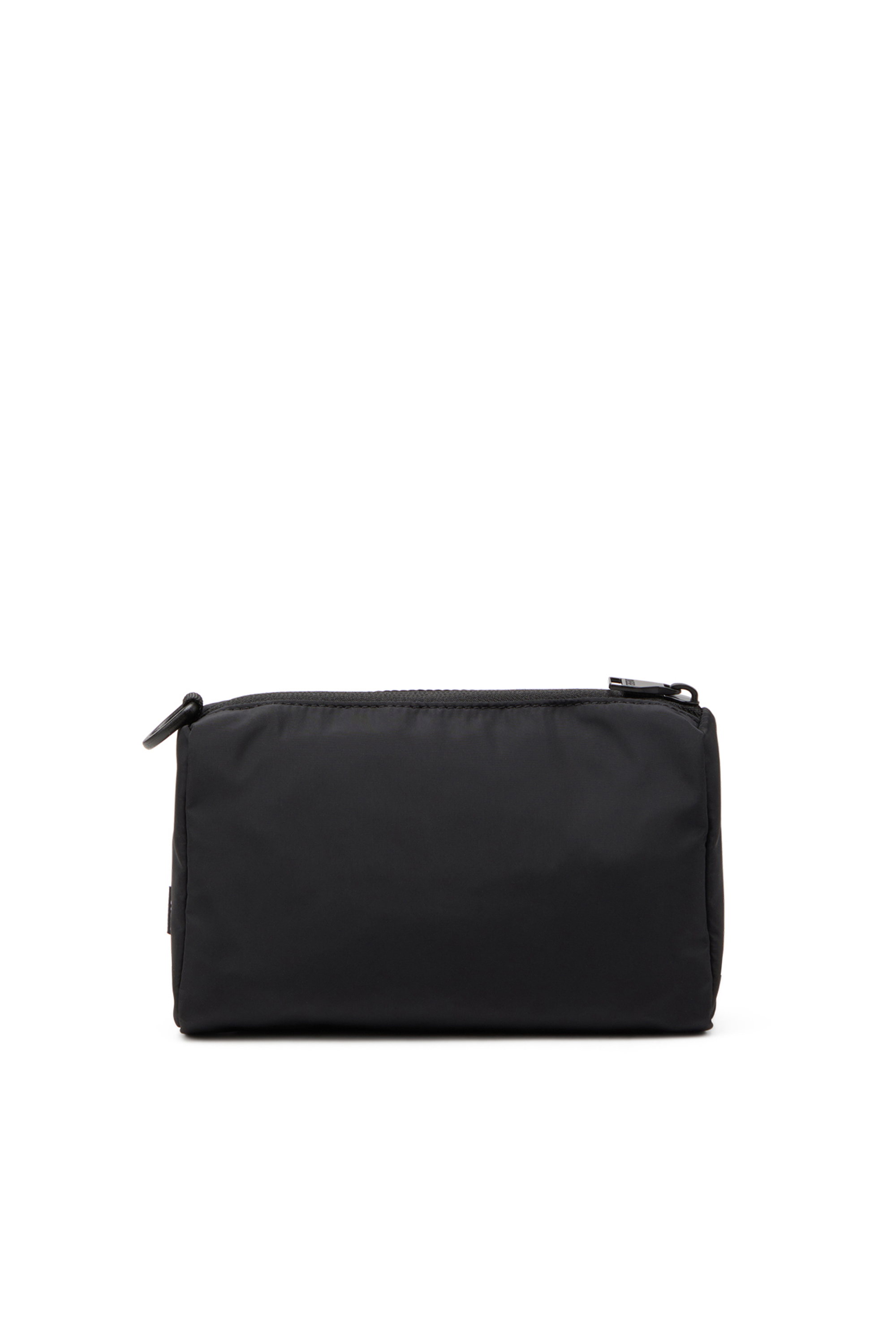 Diesel - DRAPE POUCH, Man's Nylon pouch with Oval D print in Black - 2