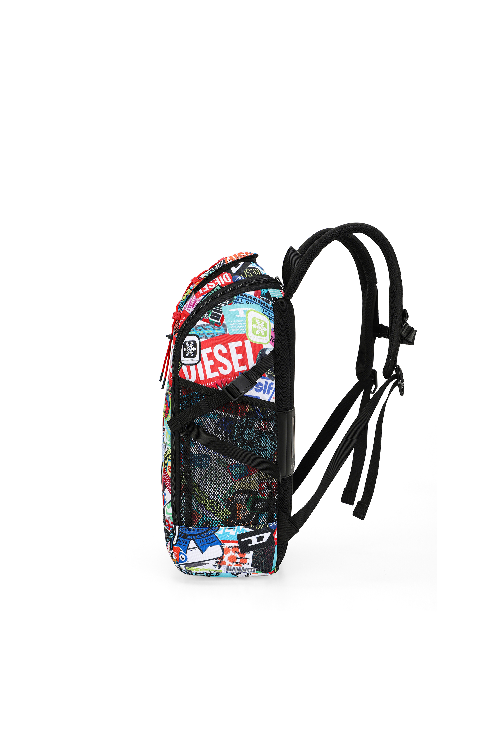 Diesel - DIESEL PC PRINTED BACKPACK-STICKERS- DSB, Unisex's Multifunctional backpack with stickers in Multicolor - 4