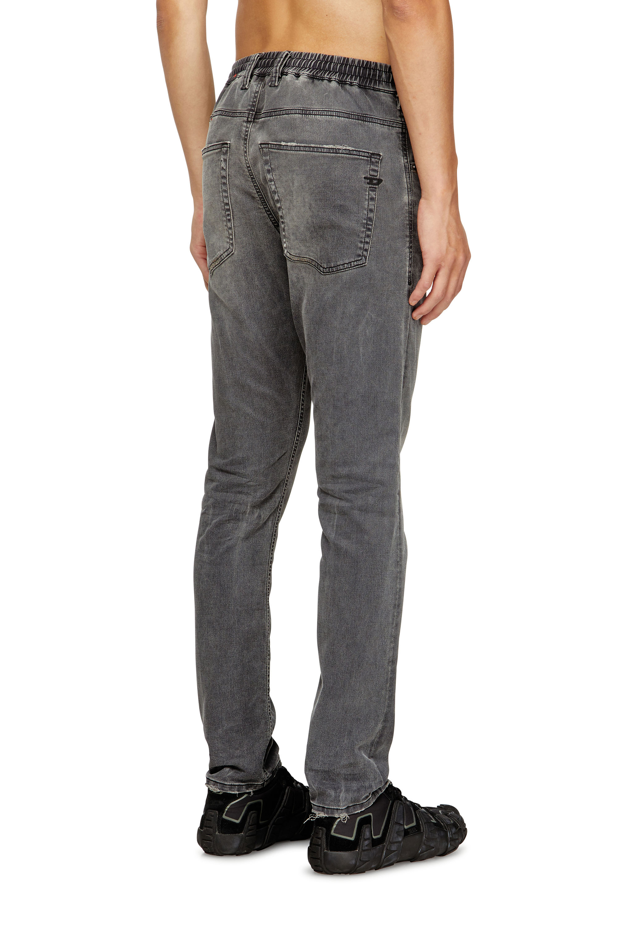 Diesel - Man's Regular 2032 D-Krooley Joggjeans® 068SB, Black/Dark grey - 4