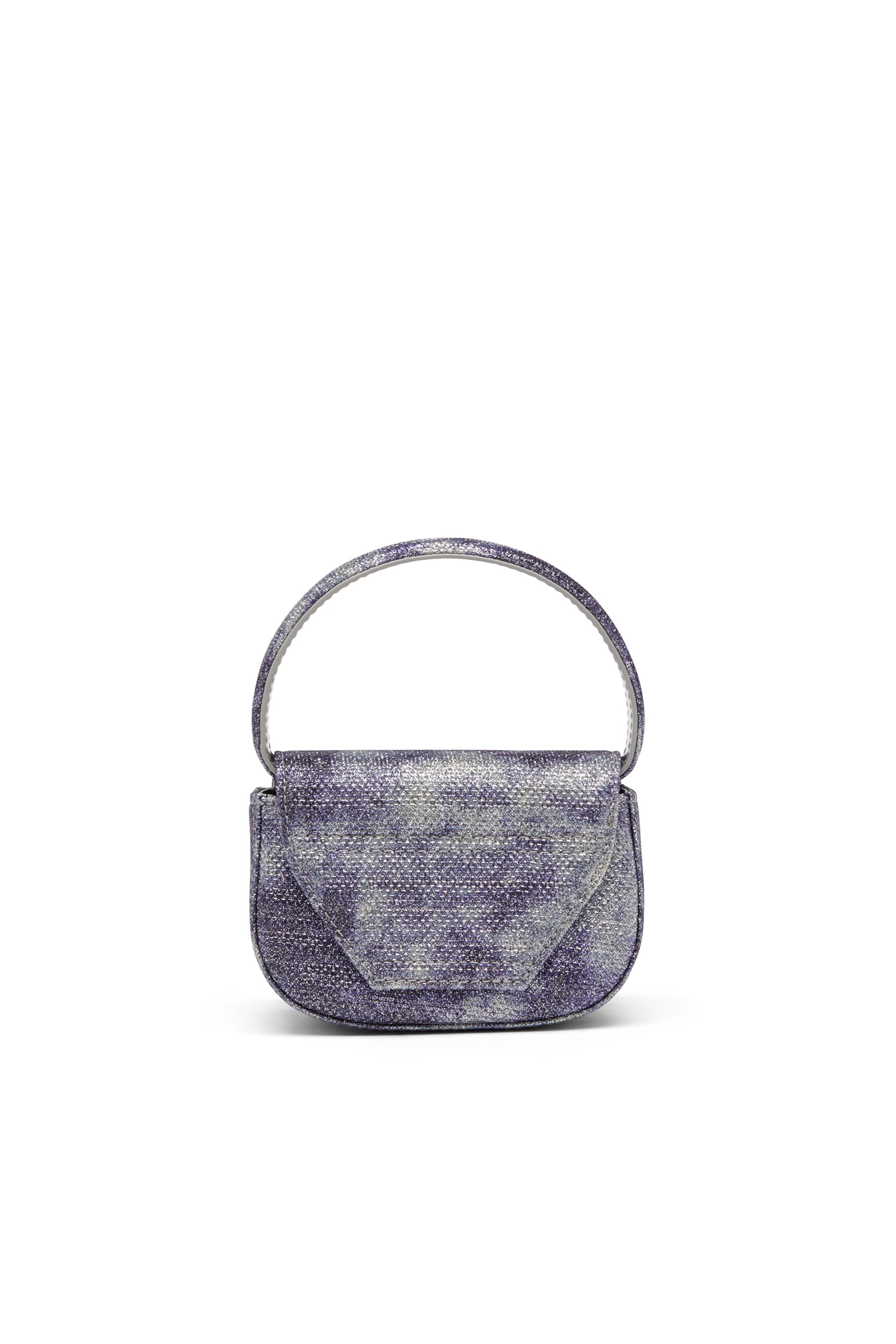 Diesel - 1DR XS, Woman's 1DR Xs-Iconic mini bag in shimmer fabric in Blue - 2