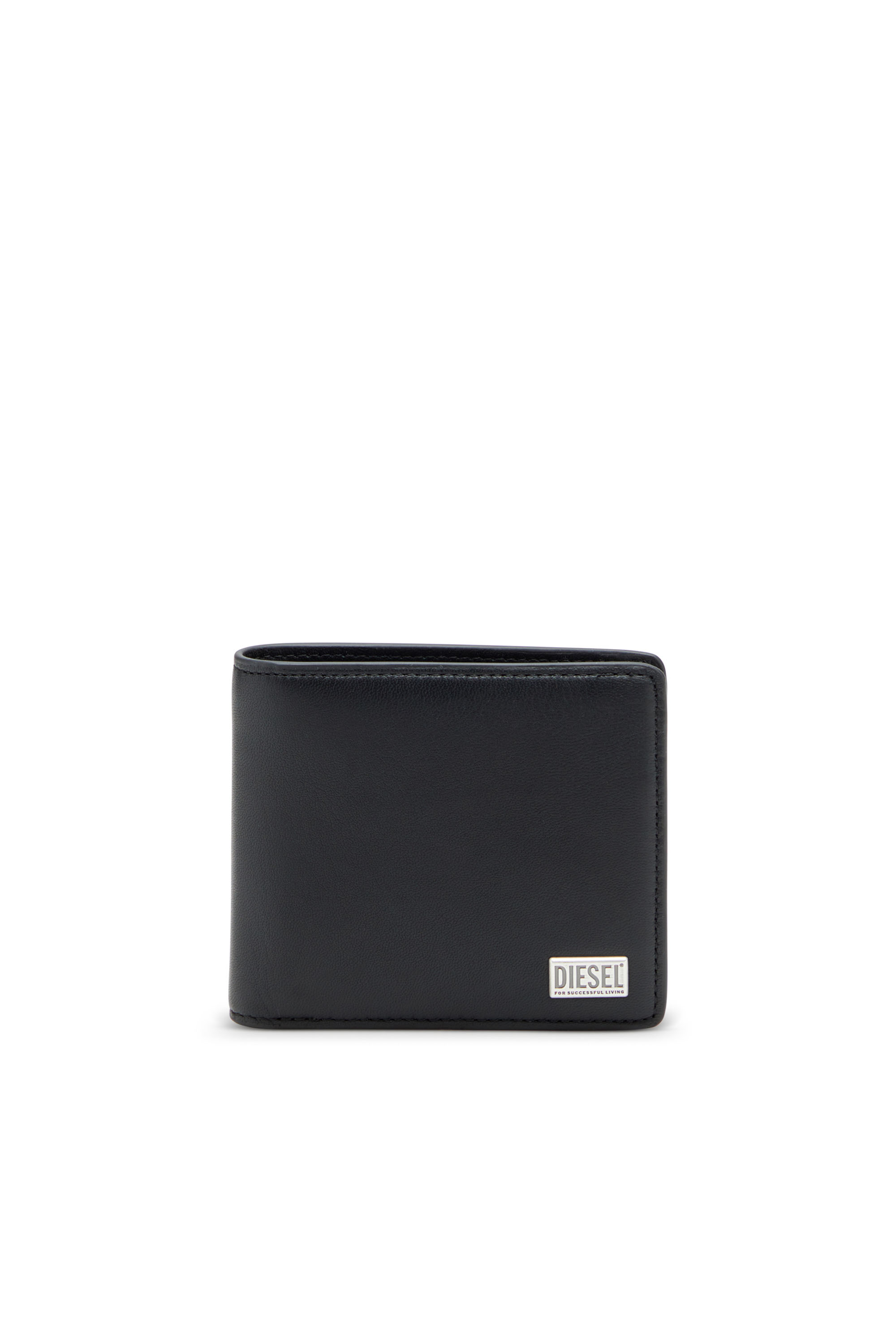Diesel - BISCOTTO BI FOLD COIN S 3D, Man's Bi-fold wallet in semi gloss leather in null - 1