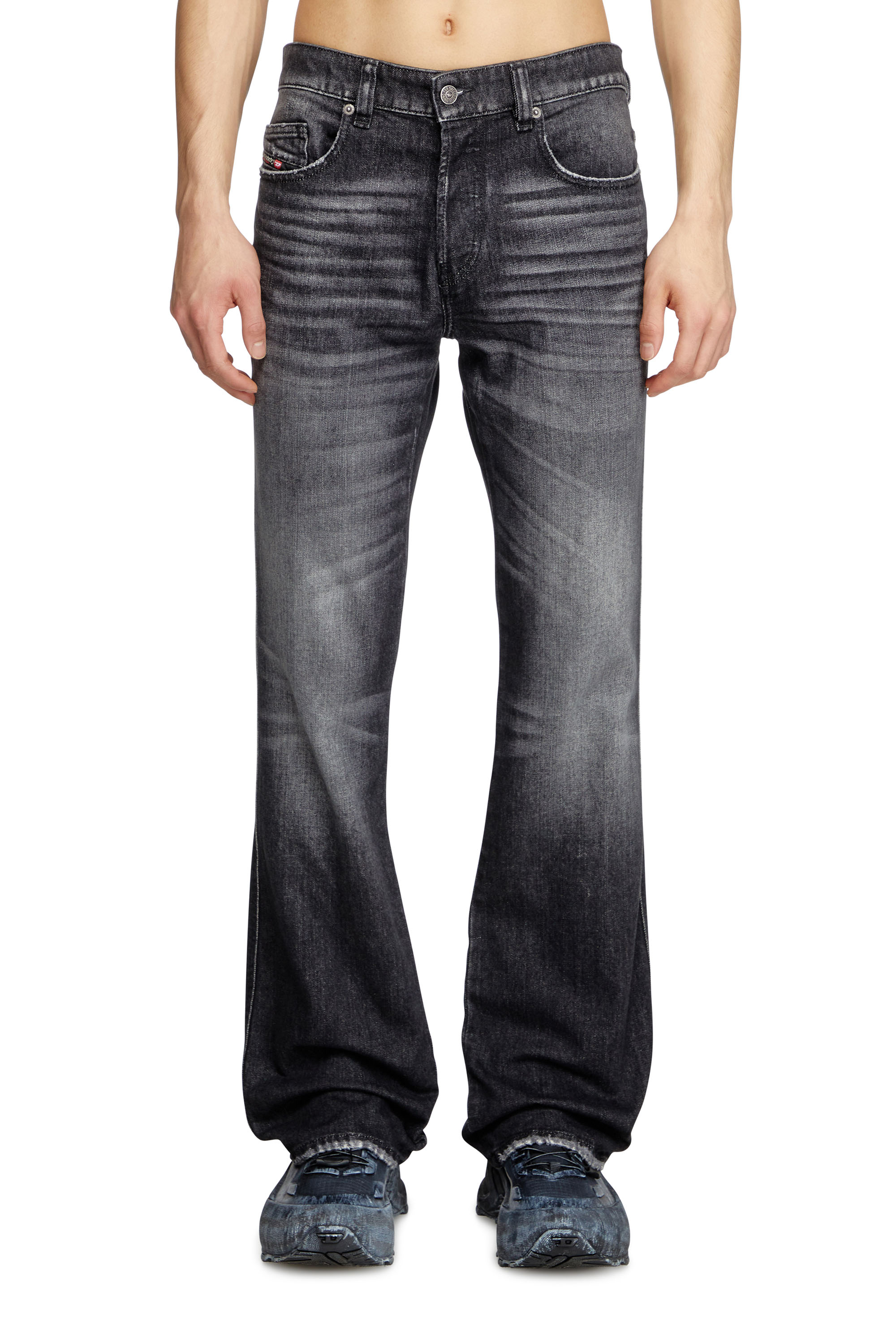 Bootcut Jeans 1998 D-Buck 09L50, Black/Dark grey Diesel - Man's Bootcut Jeans 1998 D-Buck 09L50, Black/Dark grey - 3